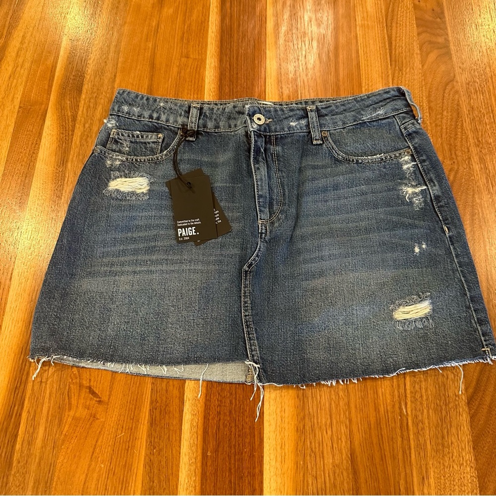 Paige Afia Denim Skirt